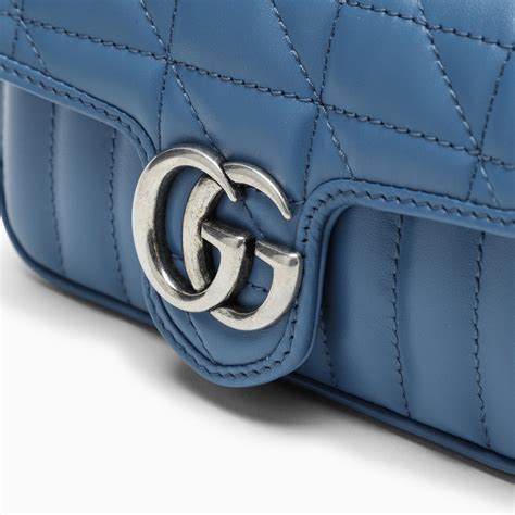 gucci marmont mini bag blue|gucci marmont mini bag wallet.